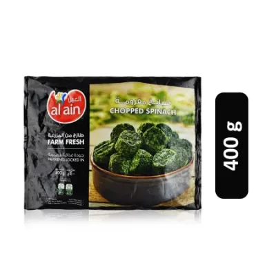 Al Ain Farm Fresh Frozen Chopped Spinach - 400g