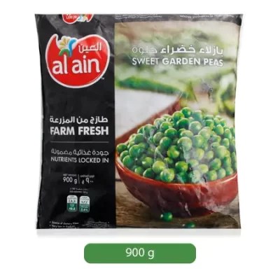 Al Ain Farm Fresh Sweet Garden Peas - 900g